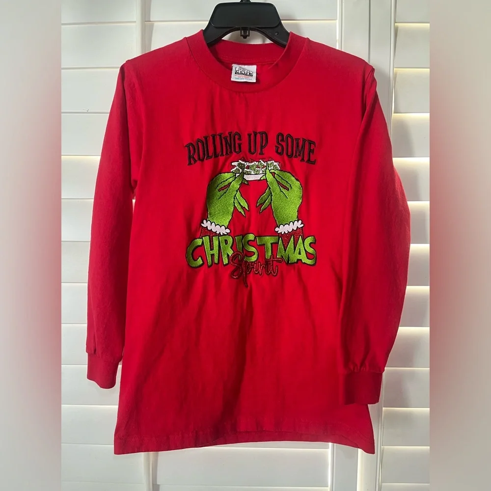 Dr. Seuss Red Christmas Long Sleeve Tee